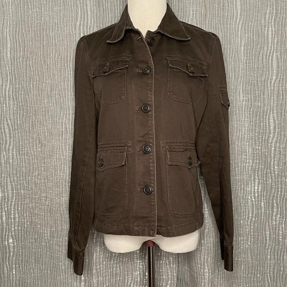J. Crew brown aged utility jacket - Picture 1 of 9